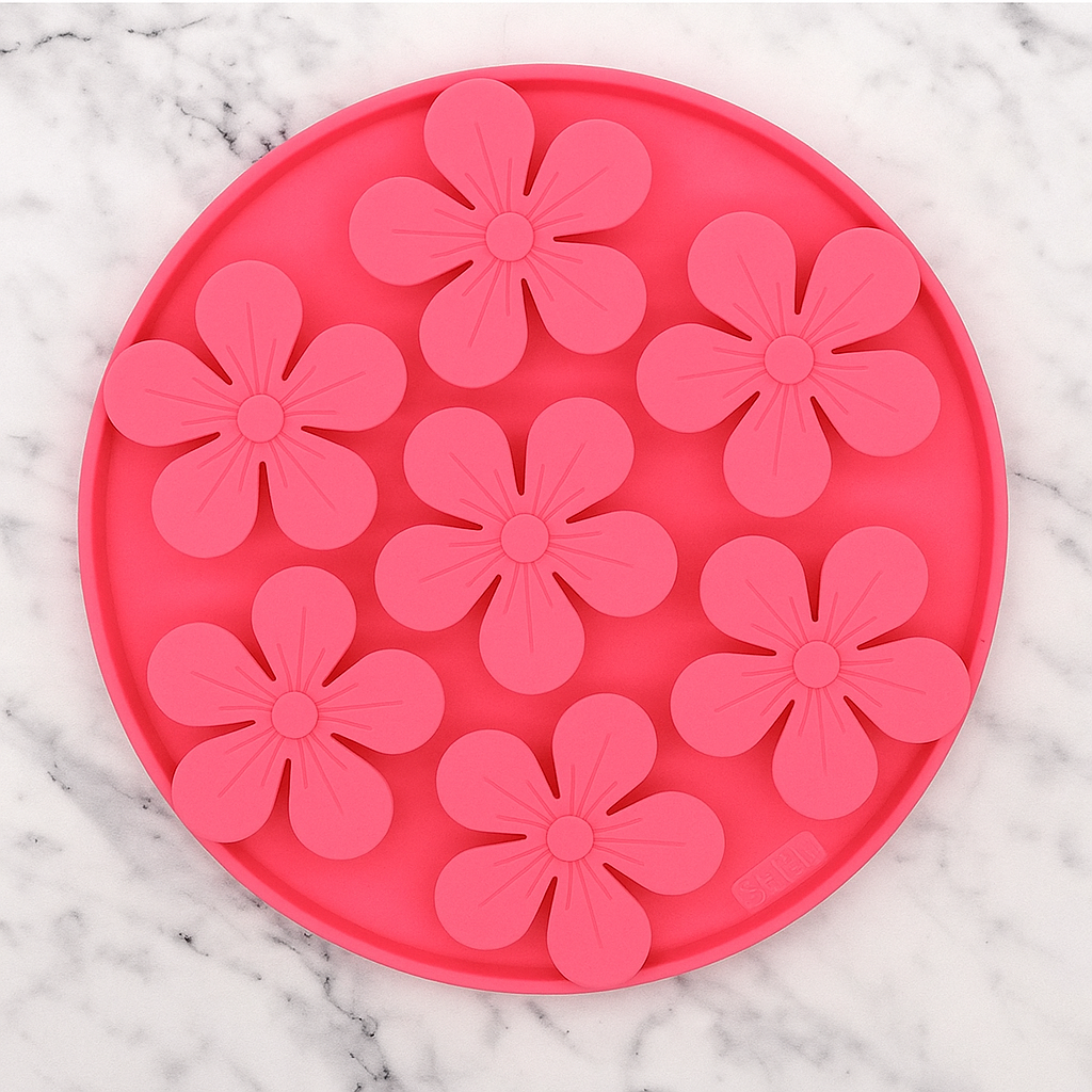 Round Floral Slow Feeder