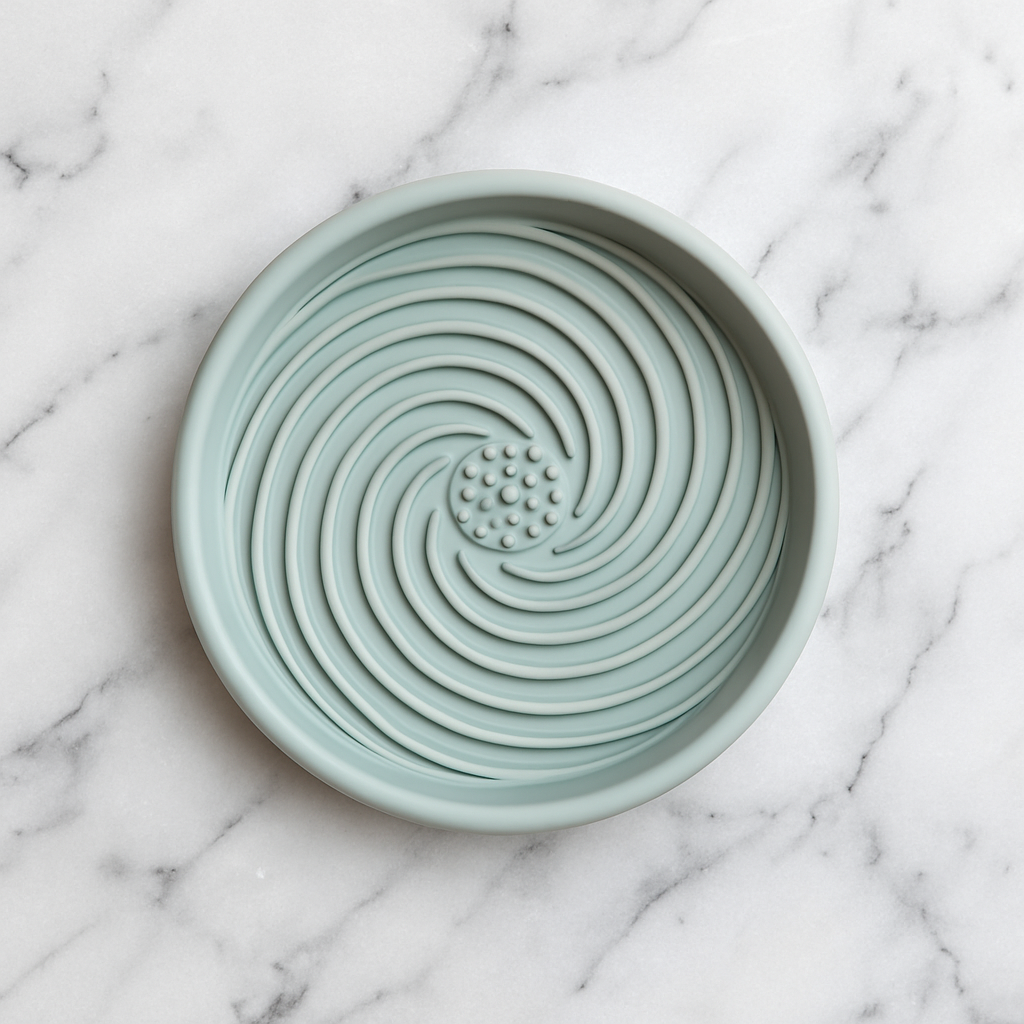 Spiral Silicone Slow Feeder Lick Mat