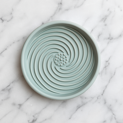 Spiral Silicone Slow Feeder Lick Mat