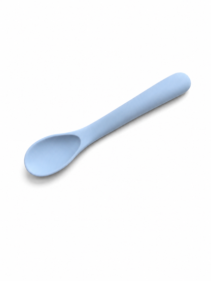 Soft Grip Short Silicone Spoon for Baby & Pet Feeding BPA FREE