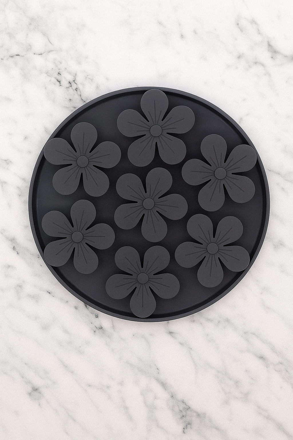 Round Floral Slow Feeder