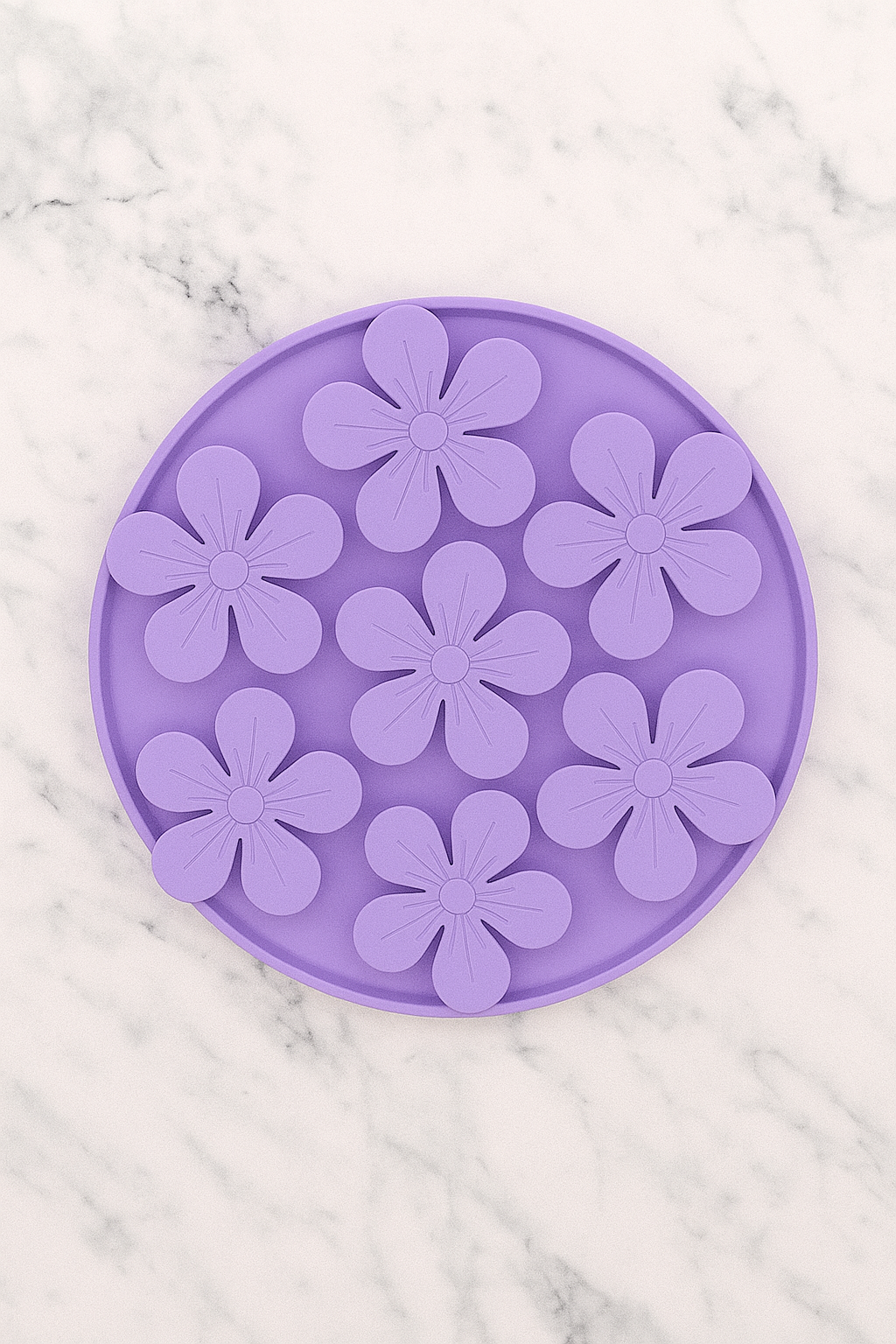 Round Floral Slow Feeder