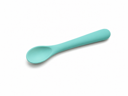 Soft Grip Short Silicone Spoon for Baby & Pet Feeding BPA FREE