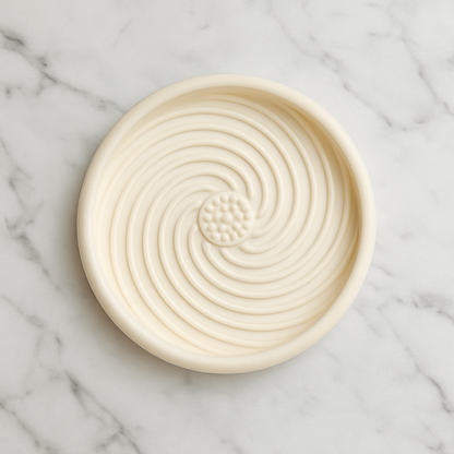 Spiral Silicone Slow Feeder Lick Mat