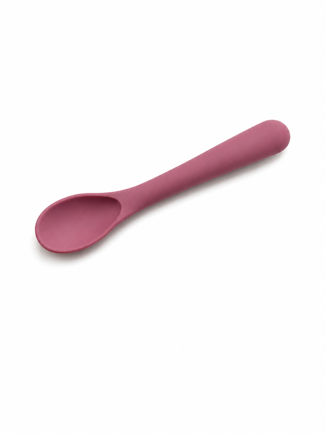 Soft Grip Short Silicone Spoon for Baby & Pet Feeding BPA FREE