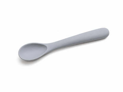 Soft Grip Short Silicone Spoon for Baby & Pet Feeding BPA FREE