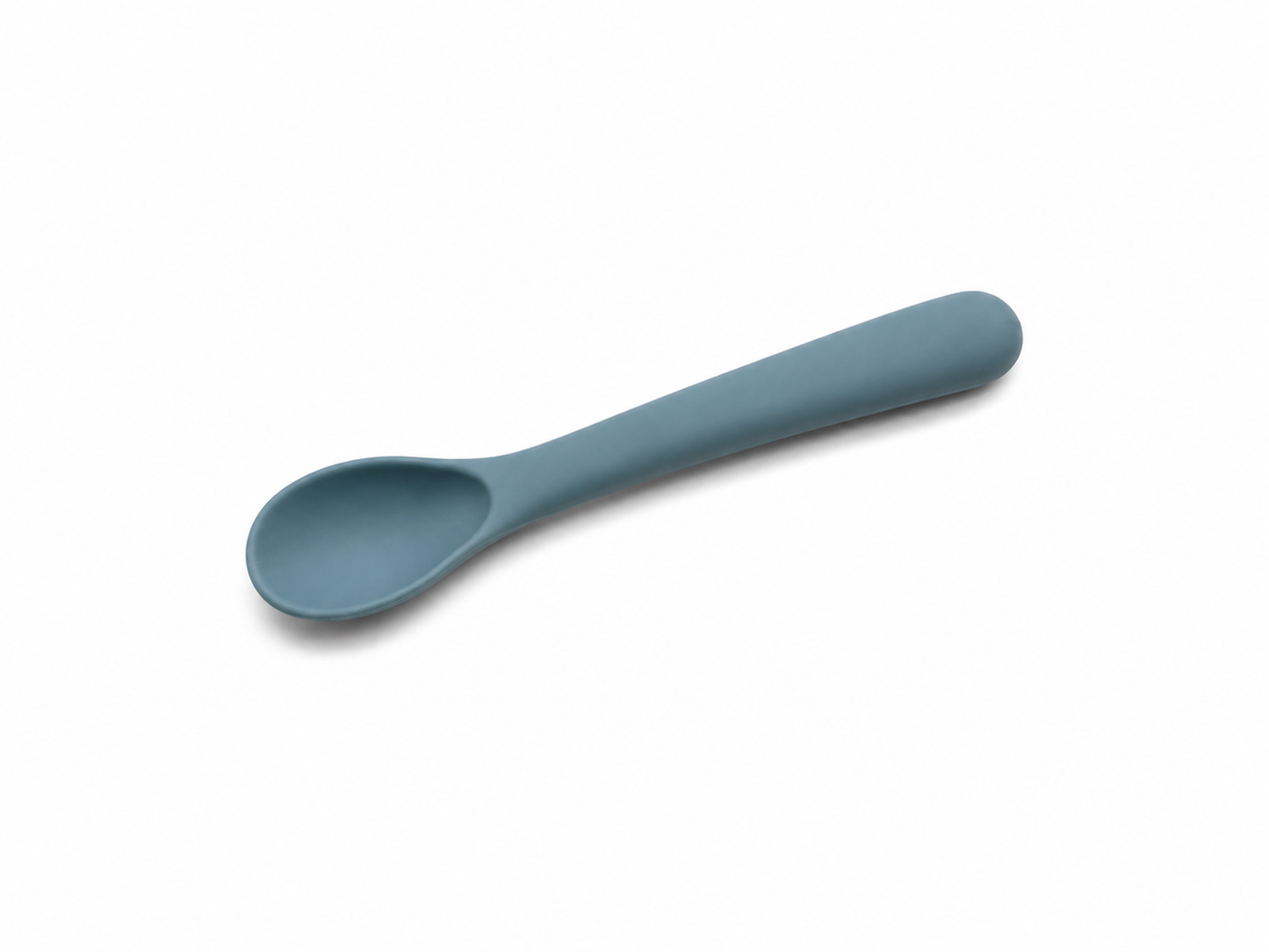 Soft Grip Short Silicone Spoon for Baby & Pet Feeding BPA FREE
