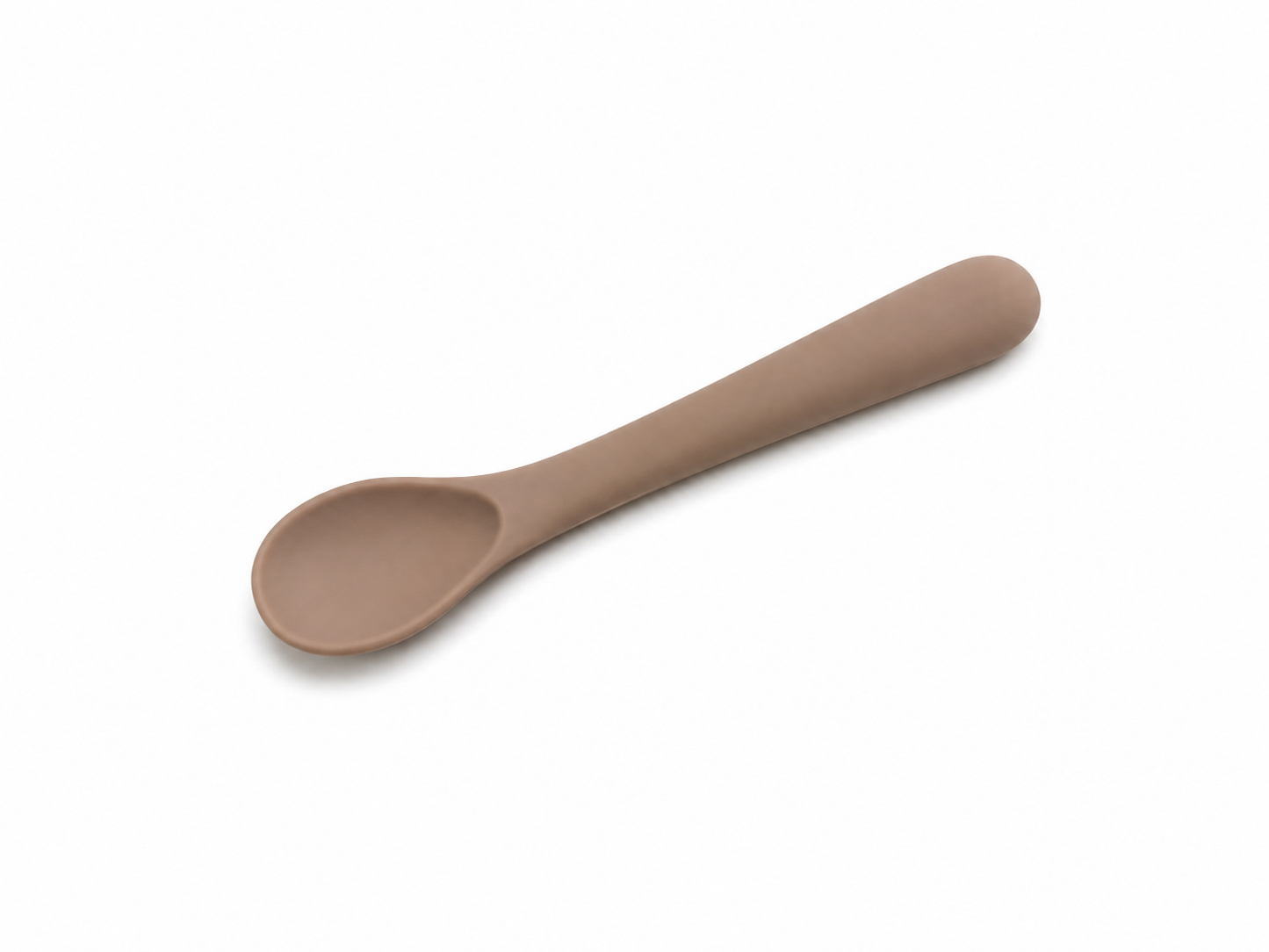 Soft Grip Short Silicone Spoon for Baby & Pet Feeding BPA FREE