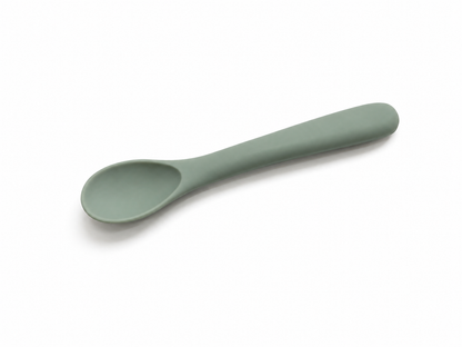 Soft Grip Short Silicone Spoon for Baby & Pet Feeding BPA FREE