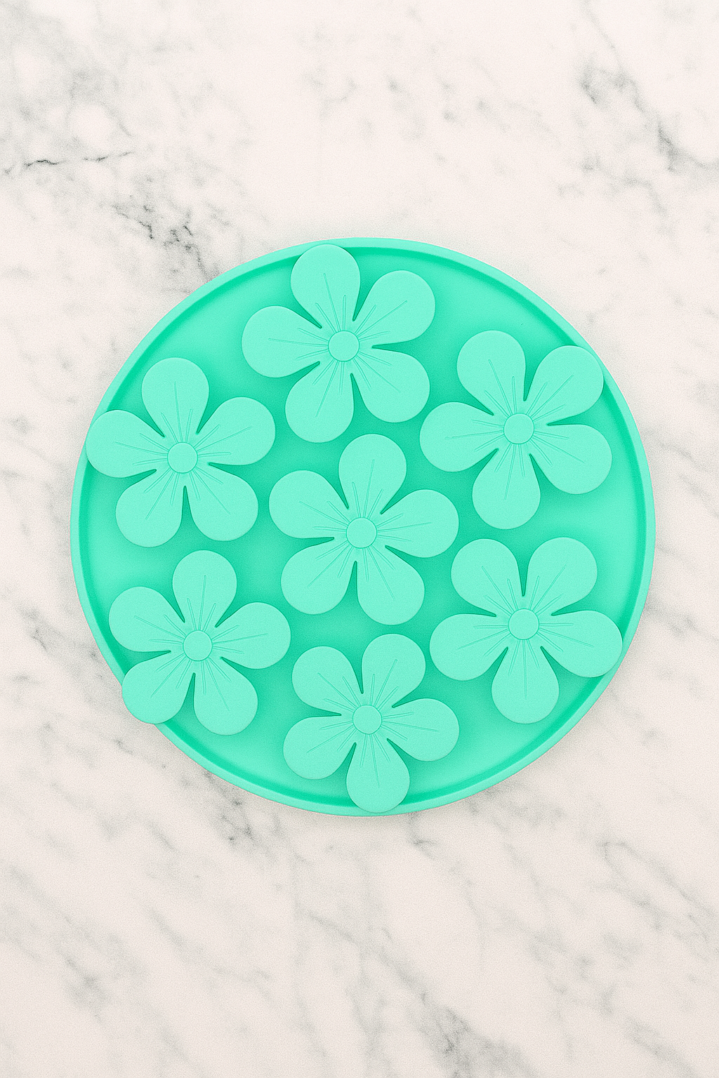Round Floral Slow Feeder
