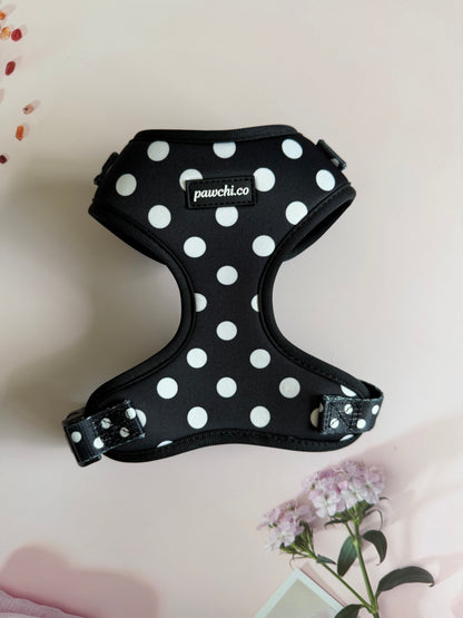 Black Polka Harness