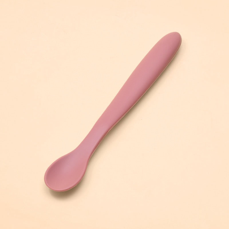 Silicone Spoon Soft Grip Soft Tip BPA FREE for Baby or pets use