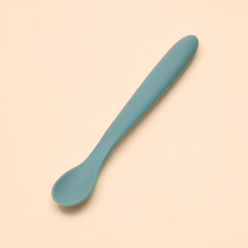 Silicone Spoon Soft Grip Soft Tip BPA FREE for Baby or pets use