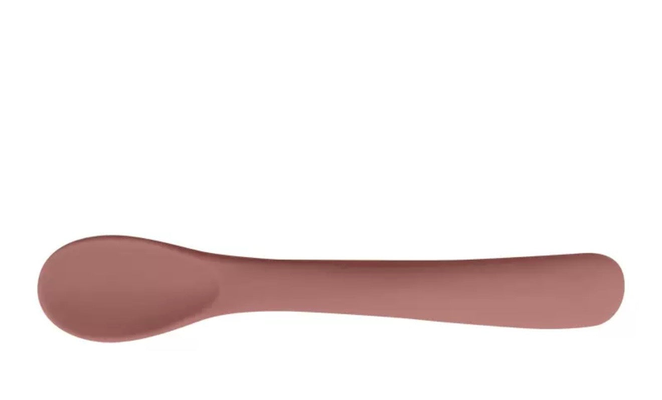 Soft Grip Short Silicone Spoon for Baby & Pet Feeding BPA FREE